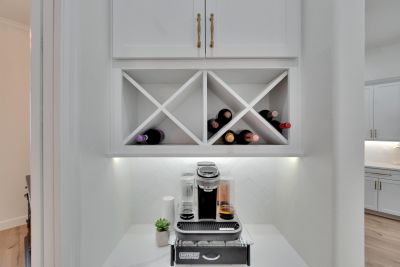 Wine nook in a new kitchen 